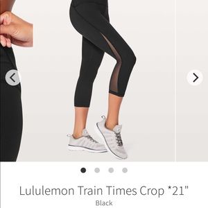 Black Lululemon Train Times 21”